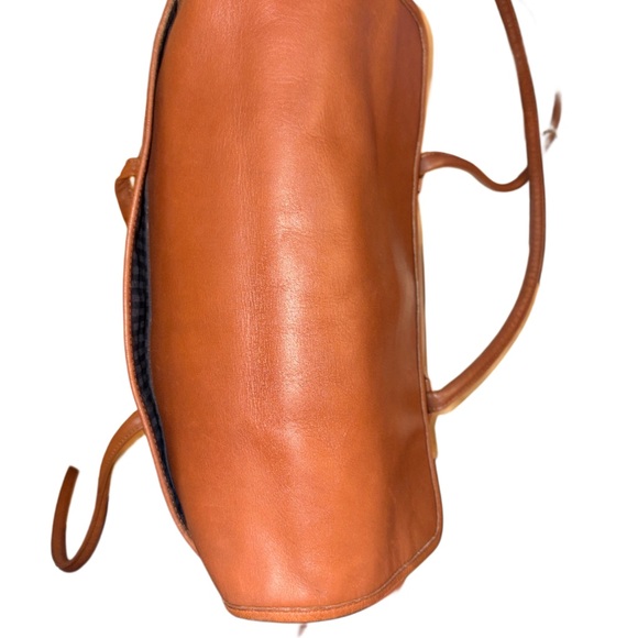 Coach Vintage 1996 Flap Shopper British Tan Leather Shoulder Bag USA - Picture 6 of 14